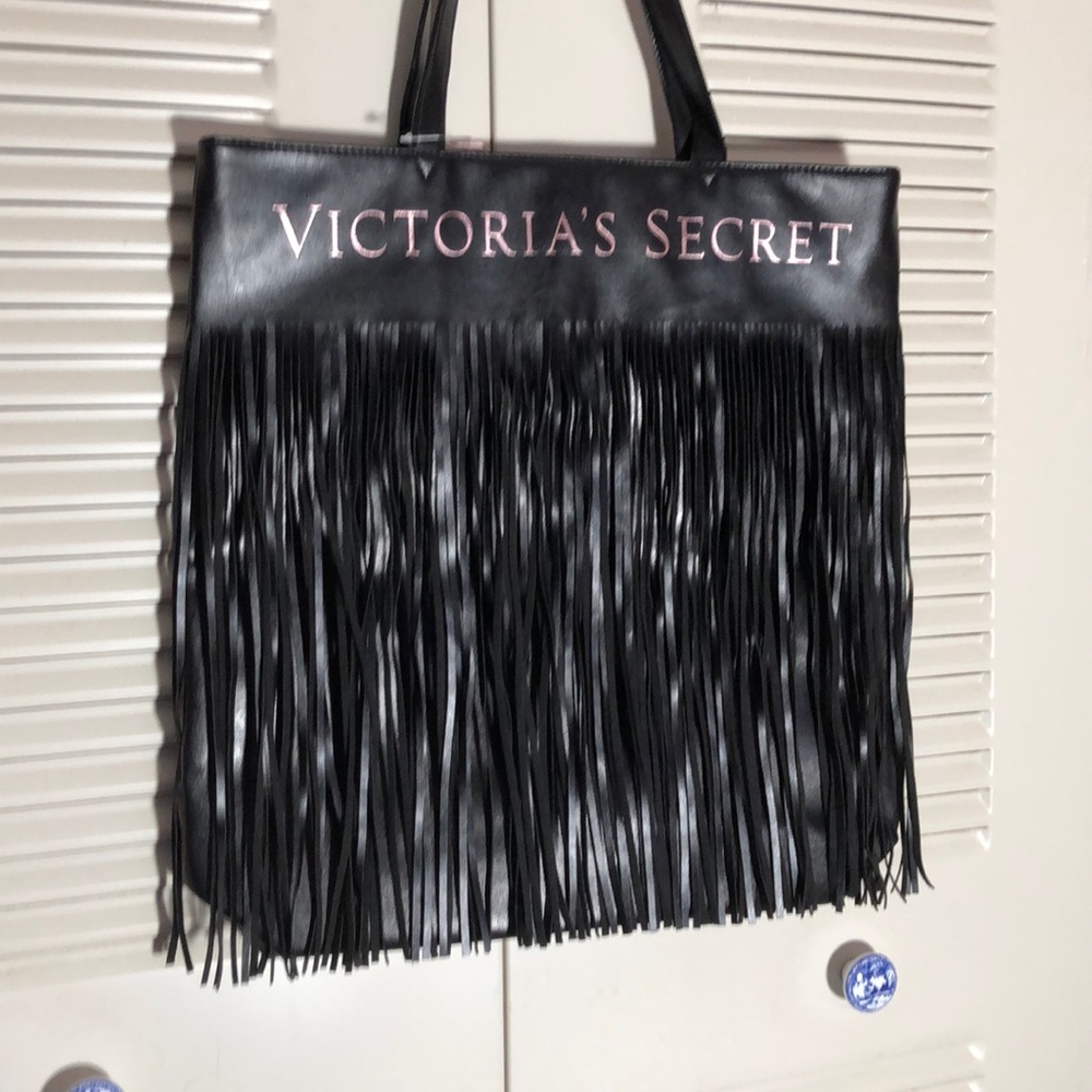 "VICTORIAS SECRET"  FRINGED TOTE  NWT